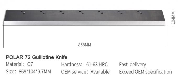 Papierowa gilotyna Noż z ostrzem prostym z polarem do maszyny do cięcia papieru 0