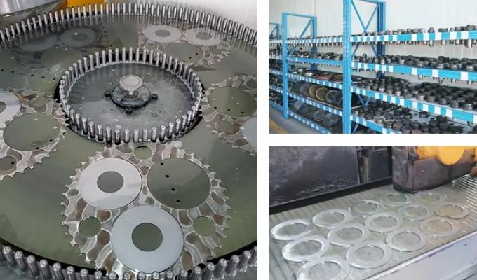 Karburowe przecinanie wałowego pudełka, skręcanie, okrągłe ostrza noża do kartonowych płytek do cięcia 2